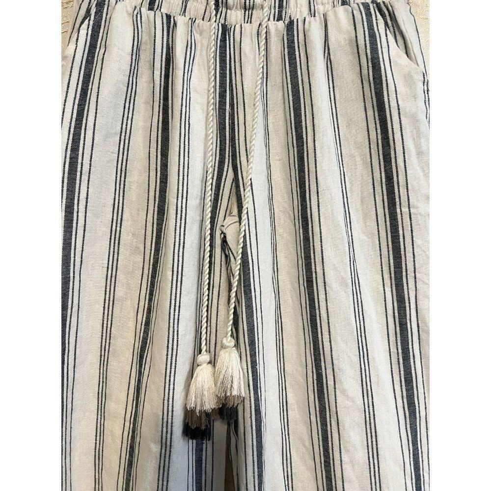 Striped Ankle-Length Women's Pants - Picture 2 of 4